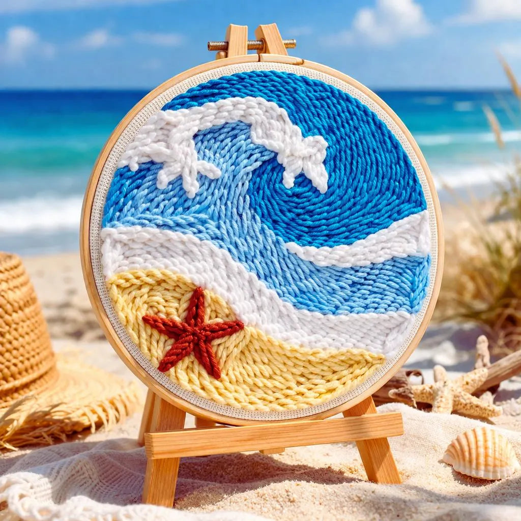 Ocean Wave Punch Needle Kit