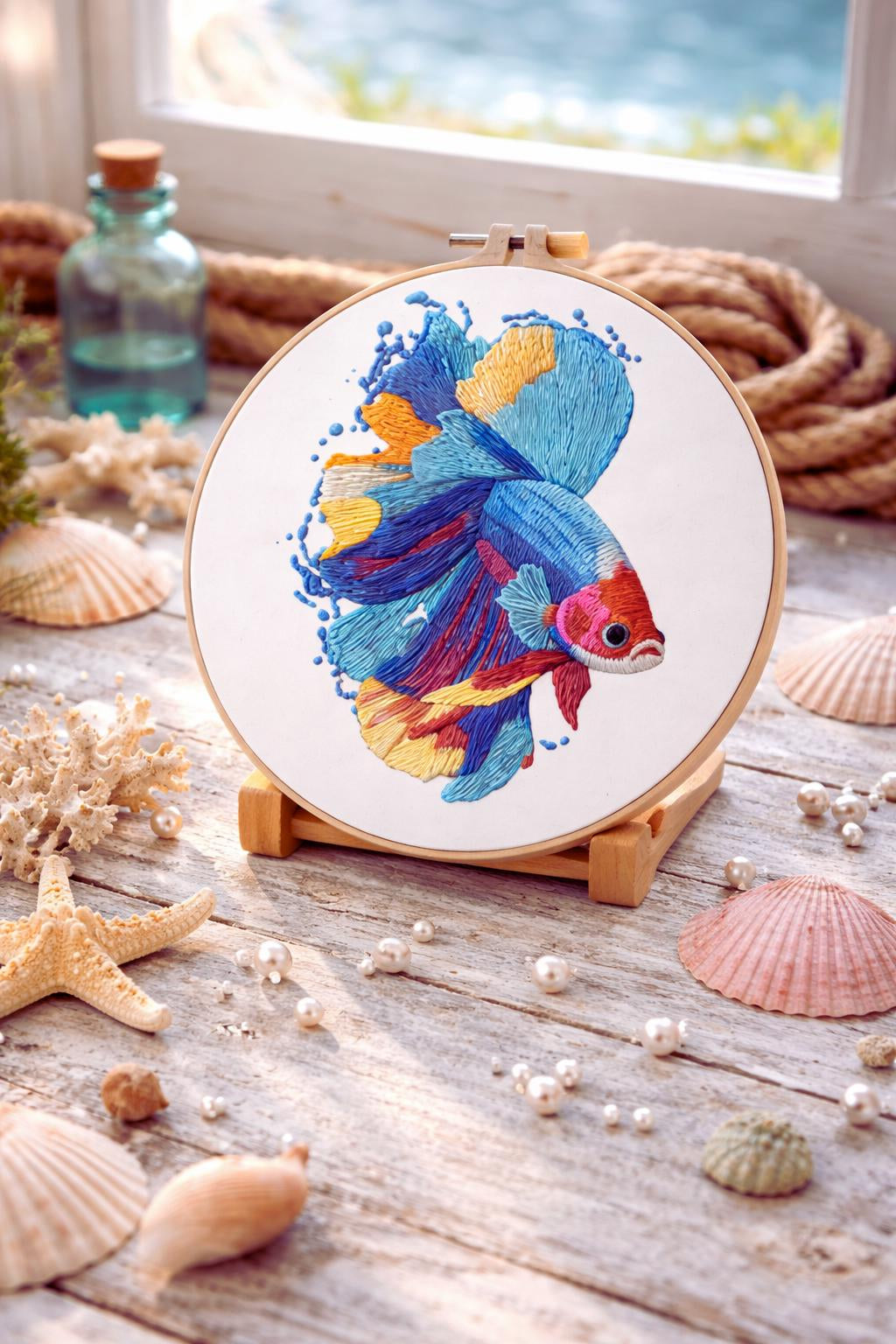 Betta Fish Embroidery Kit