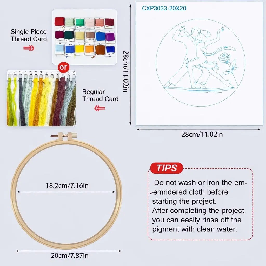 Ballet Couple Embroidery Kit