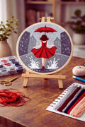 Punch Needle Kit Red Umbrella