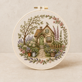 Cottage Garden House Embroidery Kit