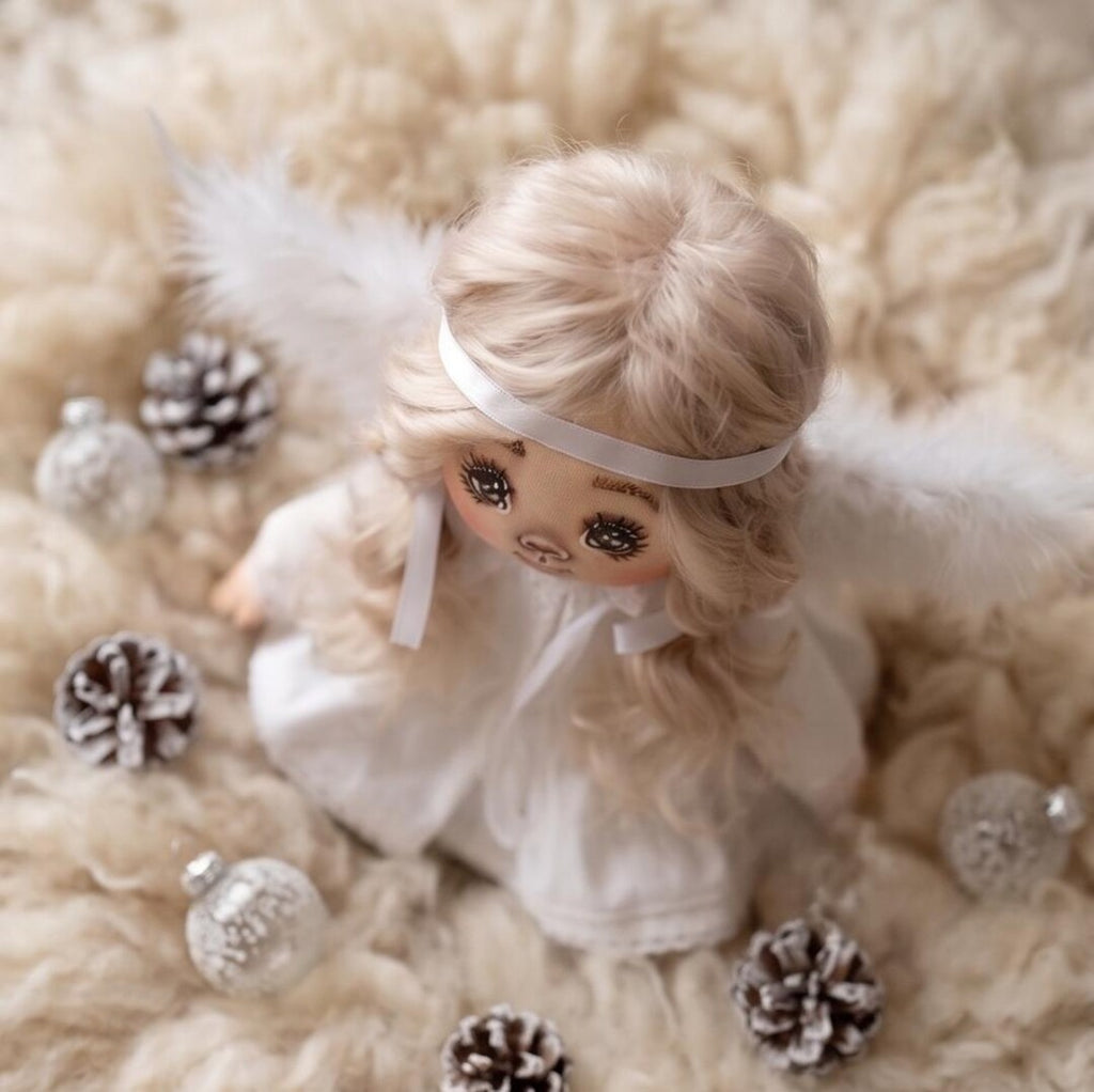 Handmade Christmas Angel Art Doll
