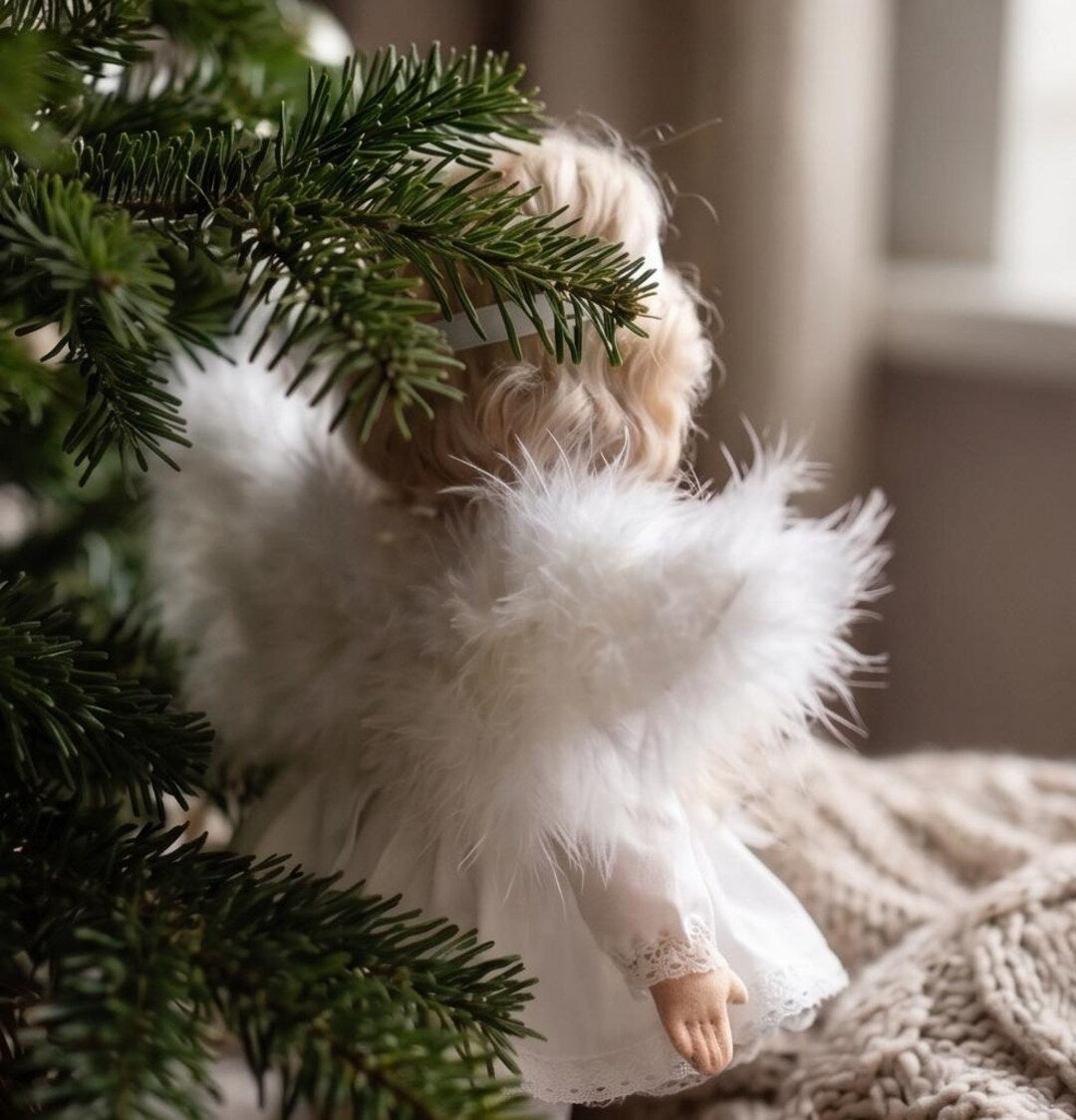 Handmade Christmas Angel Art Doll