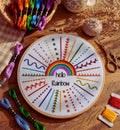 Rainbow embroidery kit animal landscape design