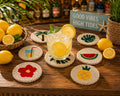 Punch Needle Coaster Kit for Beginners, DIY Tufting Coaster Set, Punch Needle Embroidery Kit, Rug Mu
