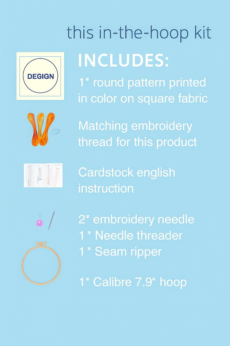 Bee Hoop Art Embroidery Kit