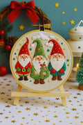 Santa Claus embroidery kit finished piece