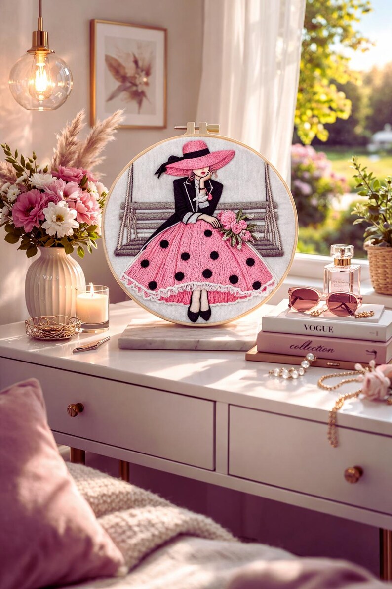 Modern Woman Embroidery Kit