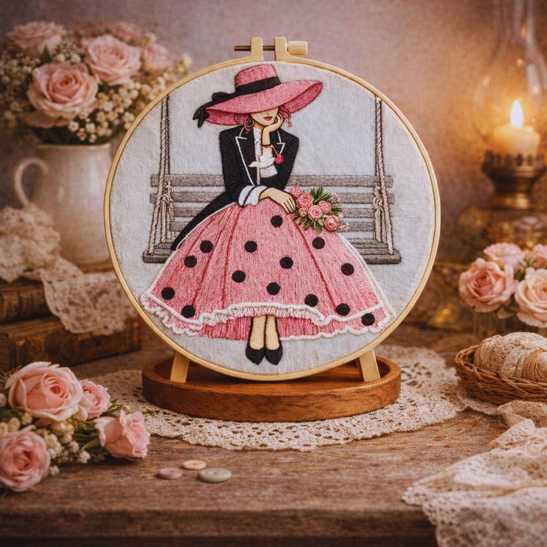 Modern Woman Embroidery Kit