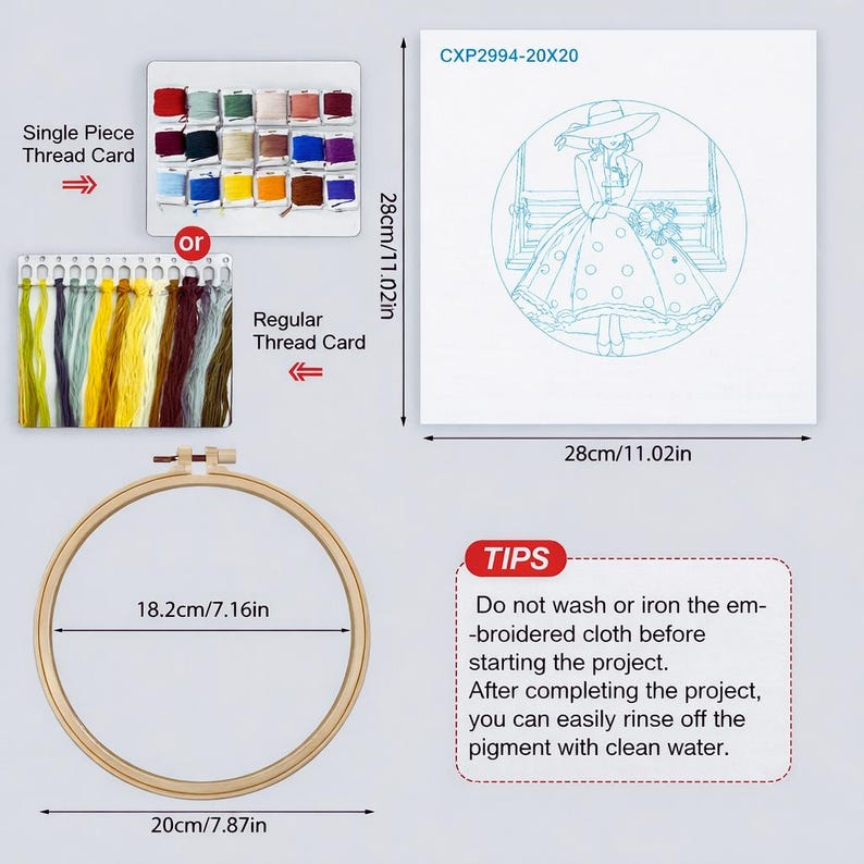Modern Woman Embroidery Kit