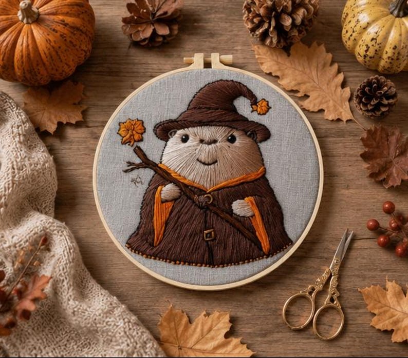 Wizard embroidery kit contents