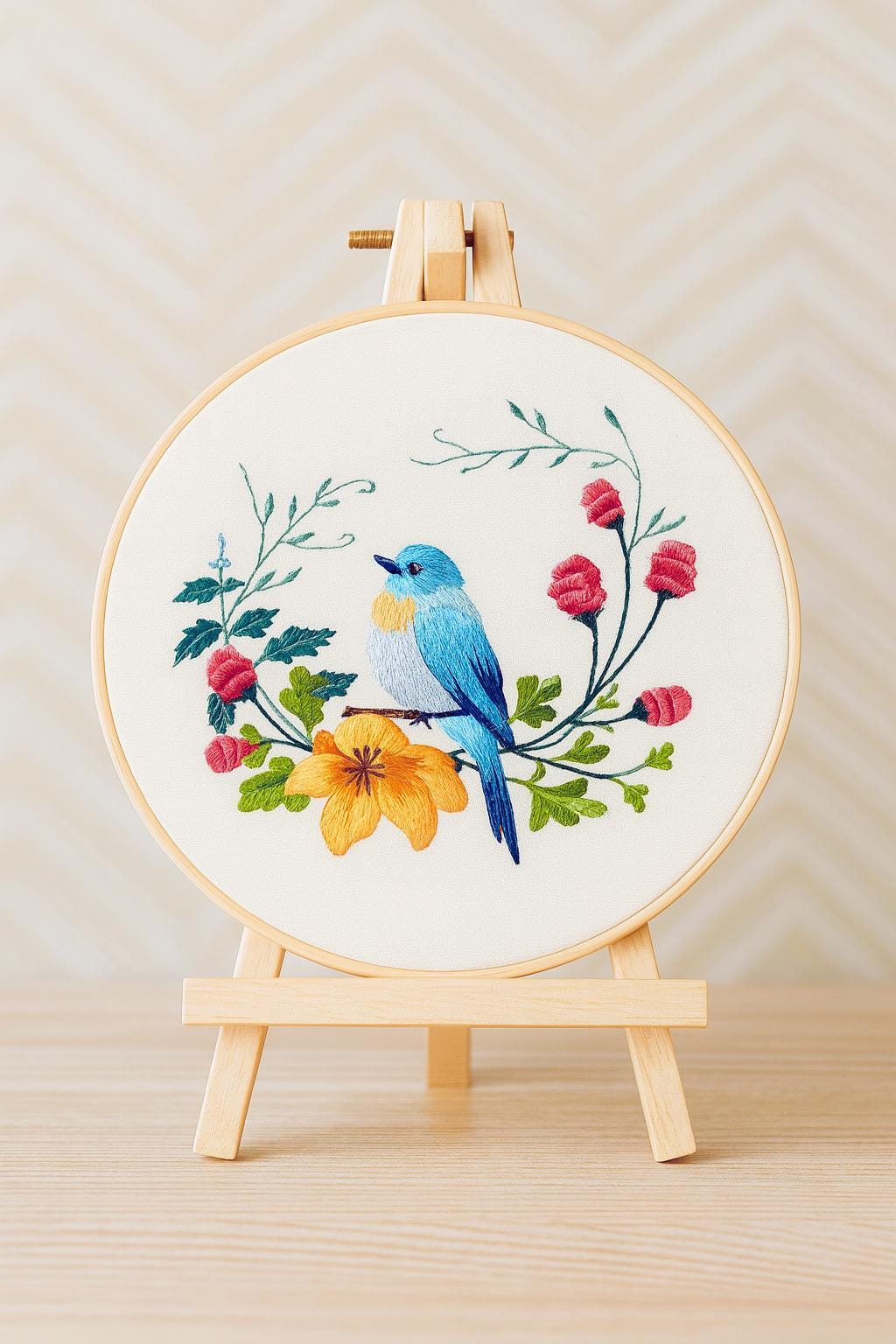 Butterfly  Peach Blossom Embroidery Kit 