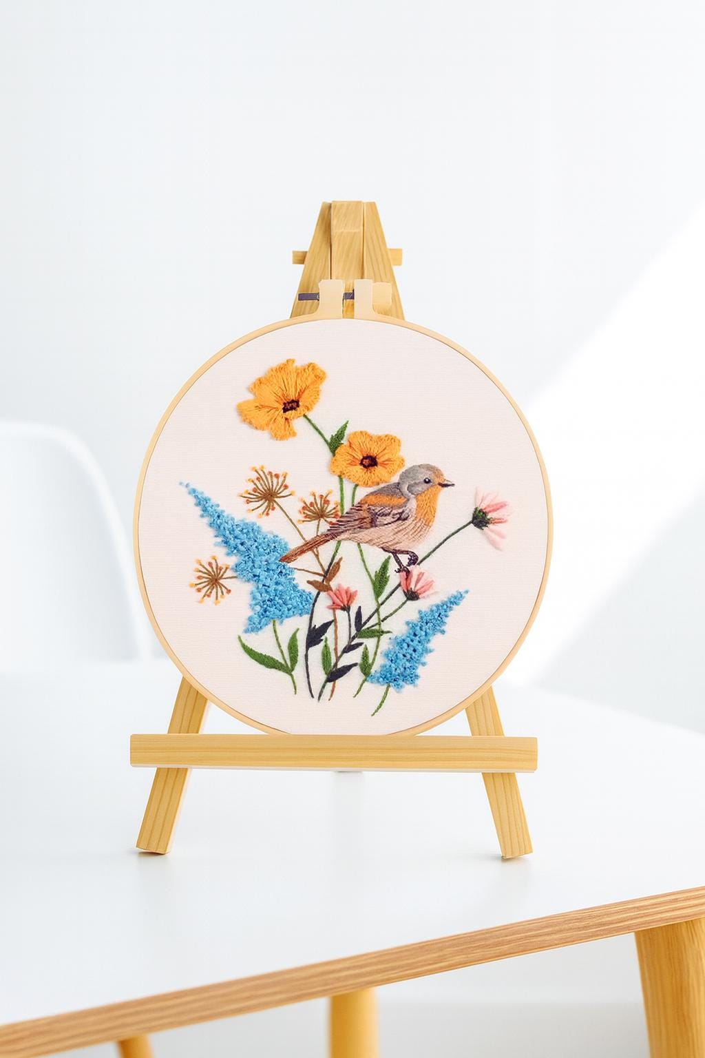 Butterfly  Peach Blossom Embroidery Kit 