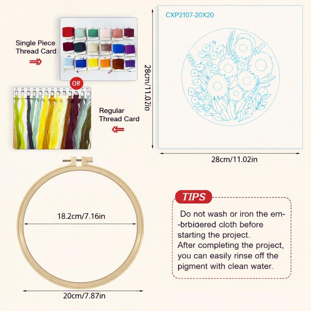 Floral Embroidery Starter Kit