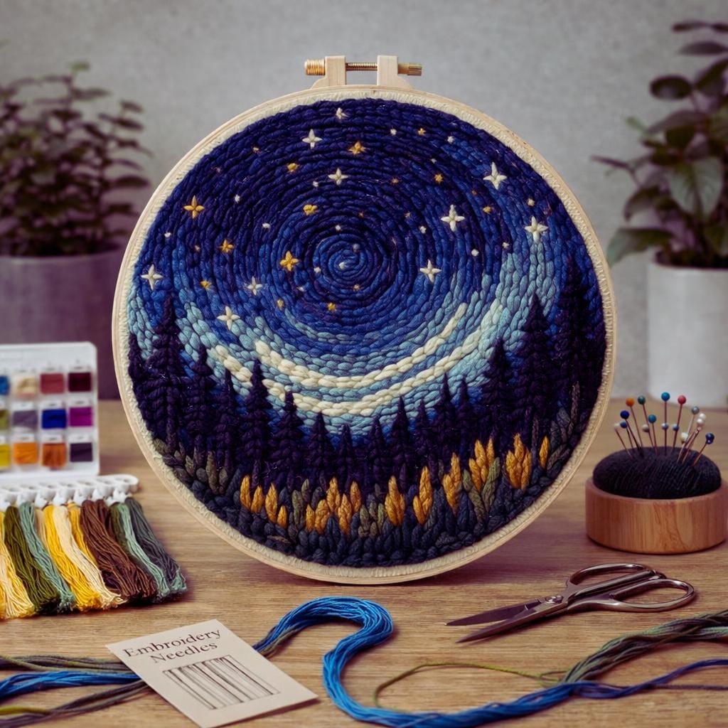 Night Sky Punch Needle Kit