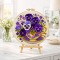 Schmetterling Orchidee Stickerei Kit, DIY Blumen 