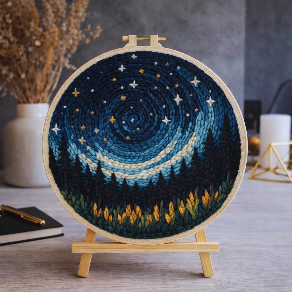 Night Sky Punch Needle Kit