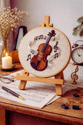 Violin Embroidery Kit | Music DIY Craft for Beginners