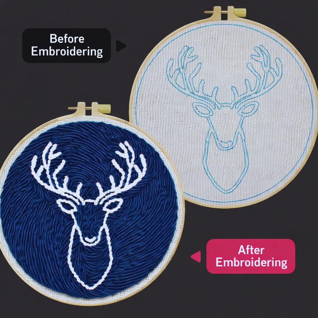 Woodland Deer Punch Needle Kit