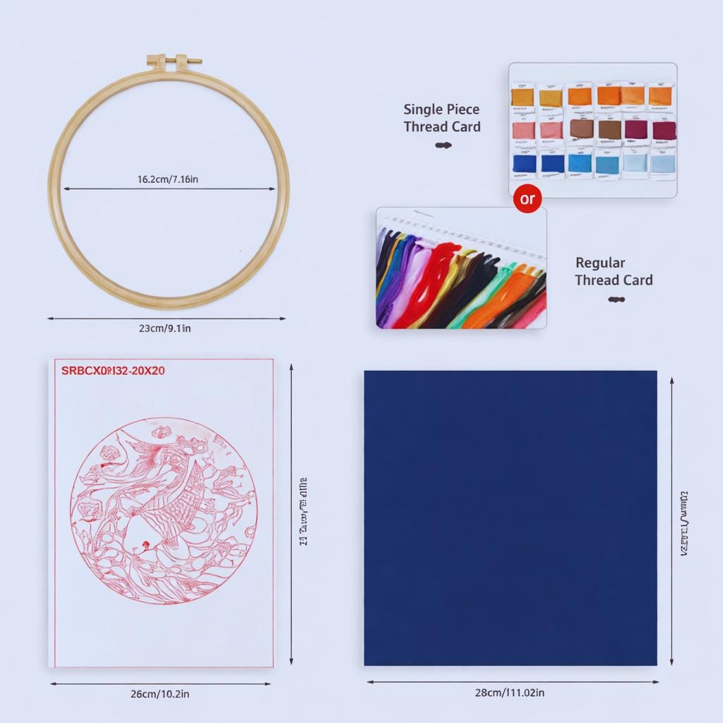 Koi Carp Embroidery Kit