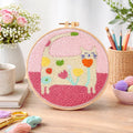 Floral Cat Punch Needle Kit
