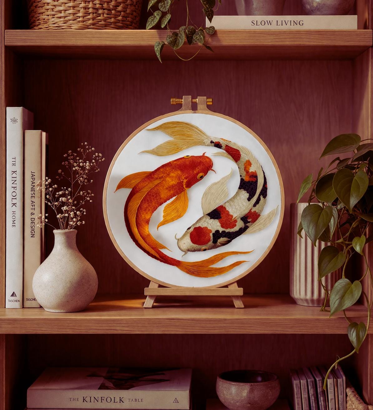 Yin Yang Koi Embroidery Kit