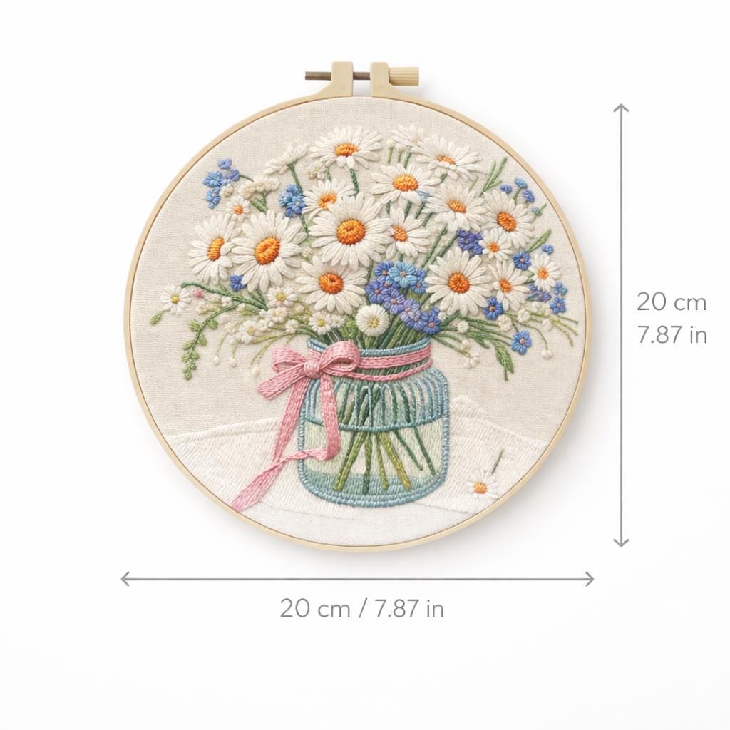 Daisy Embroidery Kit for Beginners