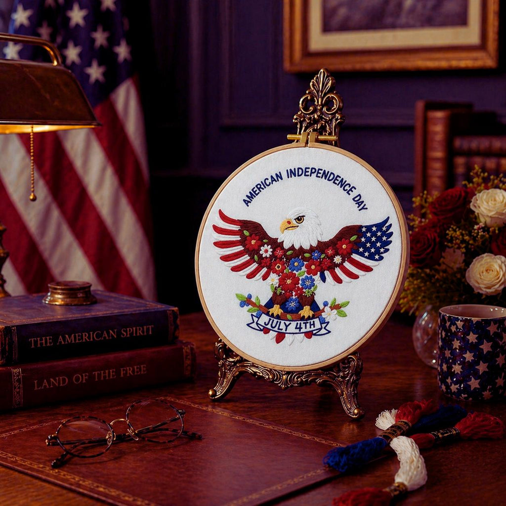 Patriotic Eagle Embroidery Kit