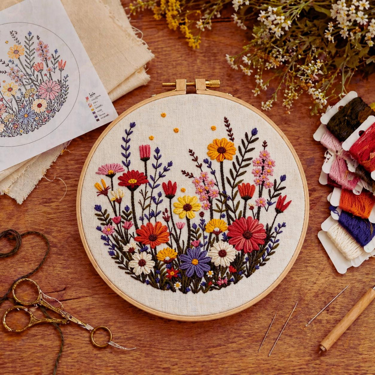 Daisy Embroidery Kit | Botanical DIY Craft
