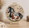 Horse Embroidery Kit, Mare & Foal Embroidery Kit, DIY Needlework Craft Kit, Horse Lover Gift, Farmhouse Decor