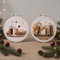 Three Wise Men Embroidery Kit, 20 cm Pre-Printed Christmas Hoop Art (DIY)