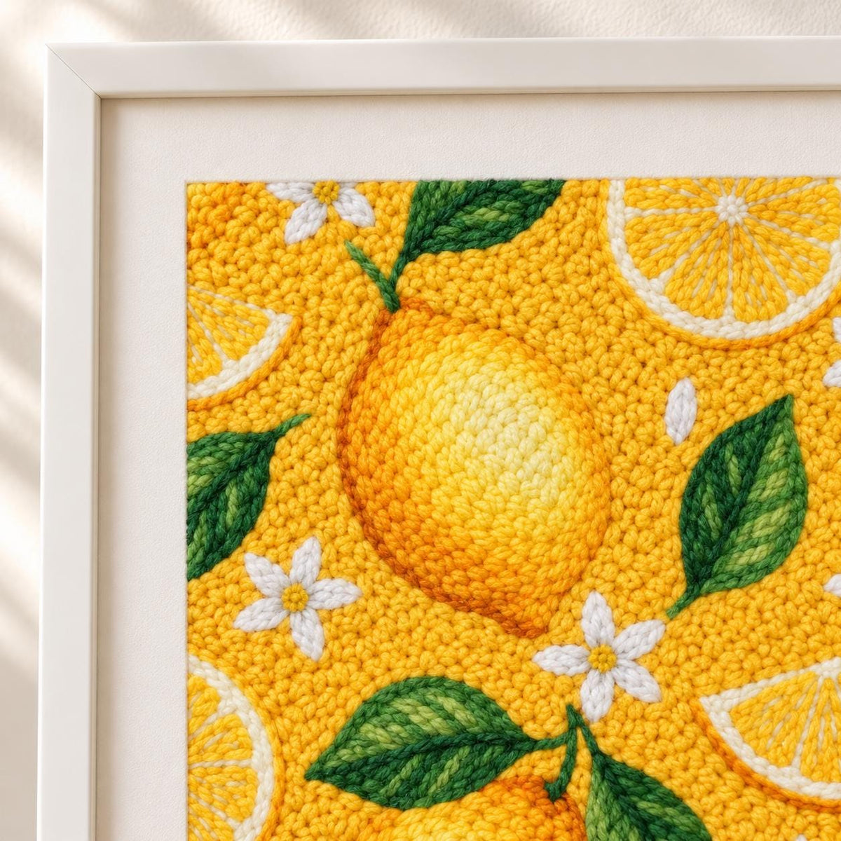Lemon Punch Needle Kit for Adults