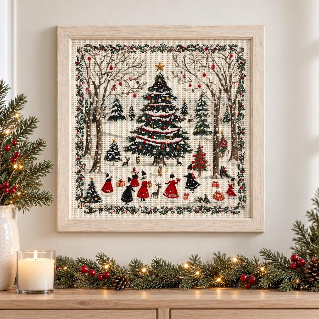 Christmas Tree Stamped Cross Stitch Kit