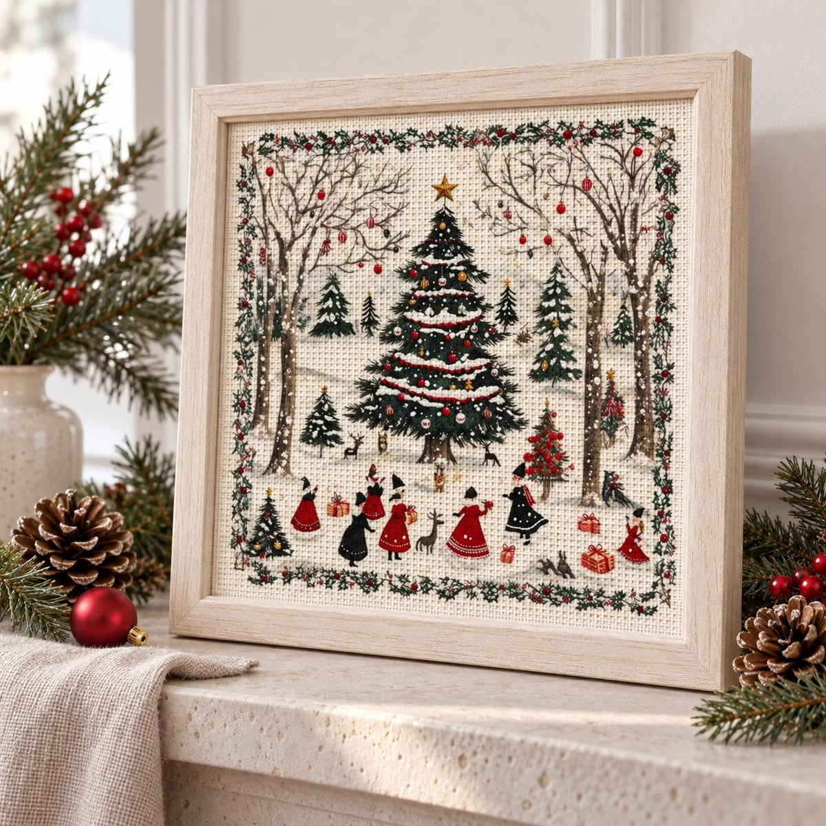 Christmas Tree Stamped Cross Stitch Kit – photo 4