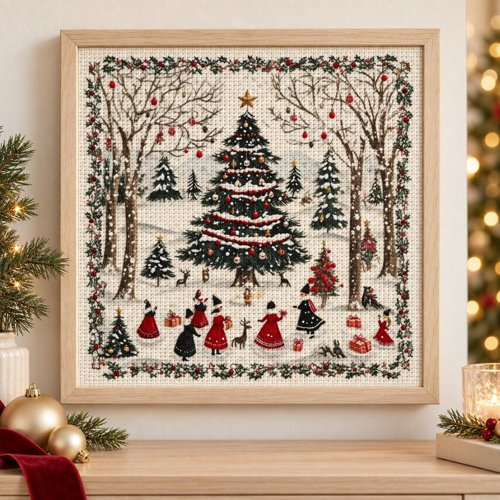 Christmas Tree Stamped Cross Stitch Kit – photo 6
