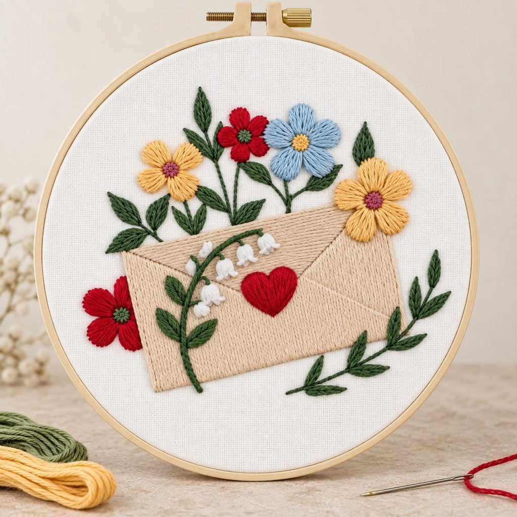 Floral Embroidery Kit for Adults – photo 3