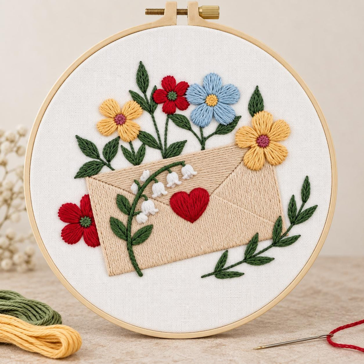 Floral Embroidery Kit for Adults – photo 3