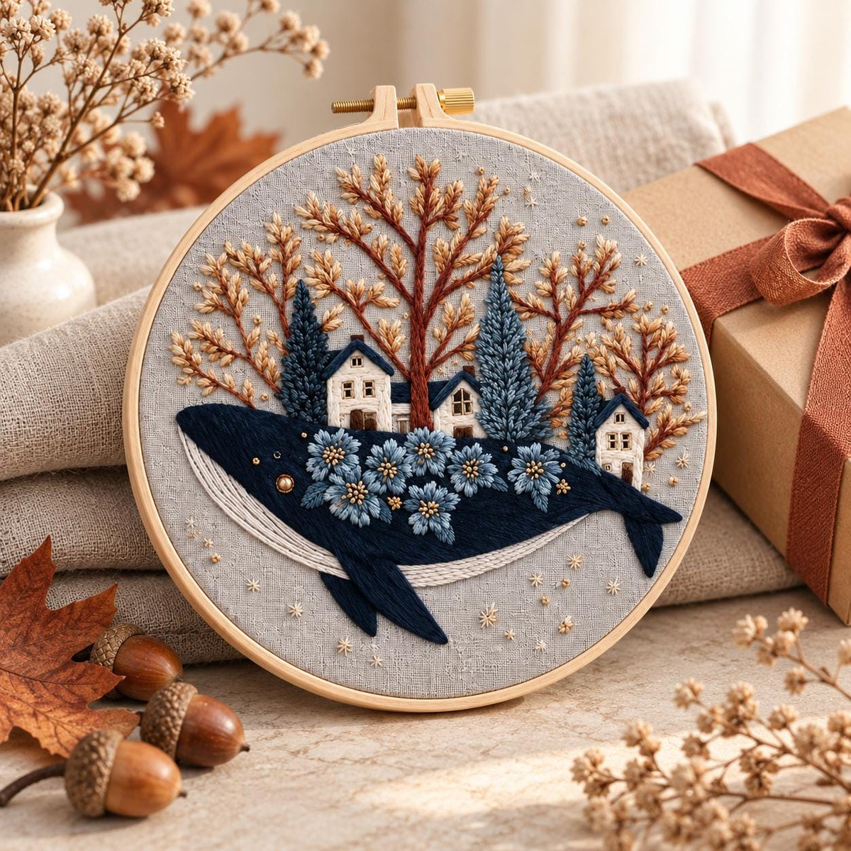 Whale Embroidery Kit for Adults – photo 3
