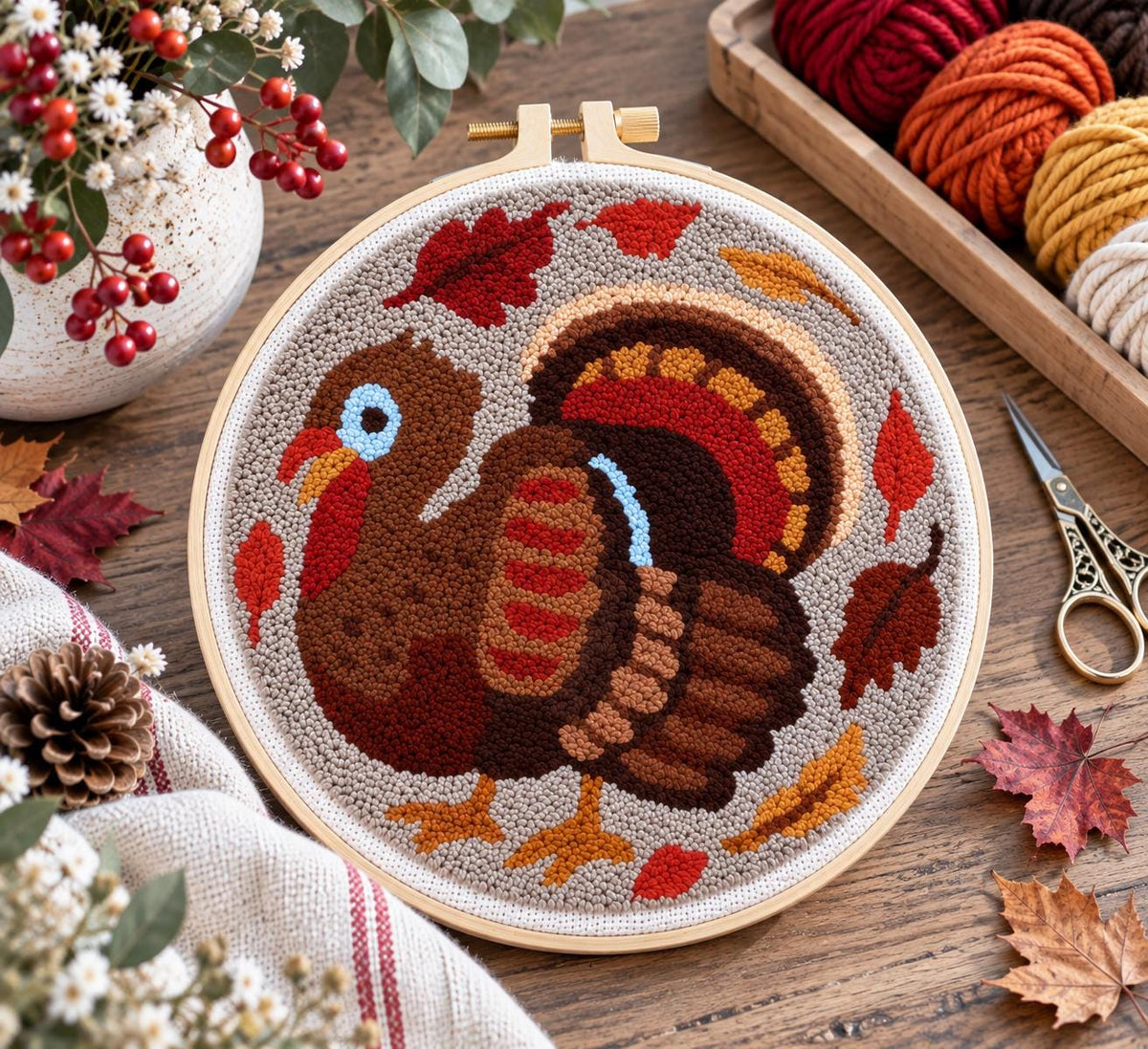 Turkey Punch Needle Kit