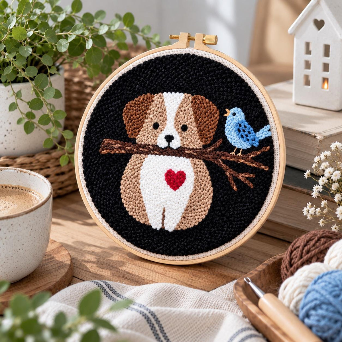 Punch Needle Dog Embroidery Kit