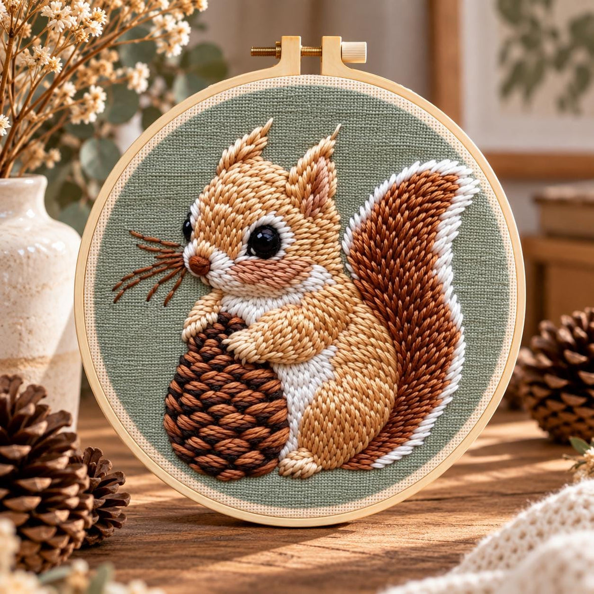 Squirrel Punch Needle Kit