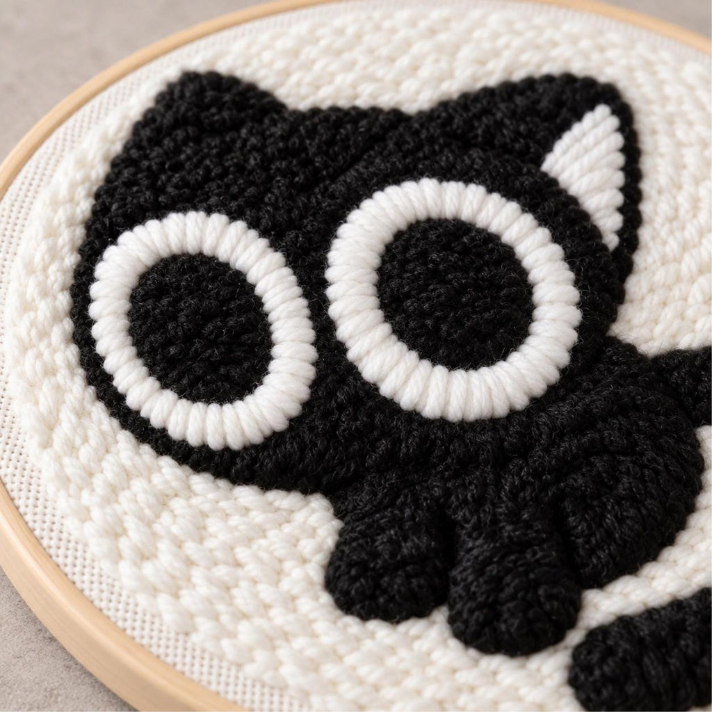 Black Cat Punch Needle Kit
