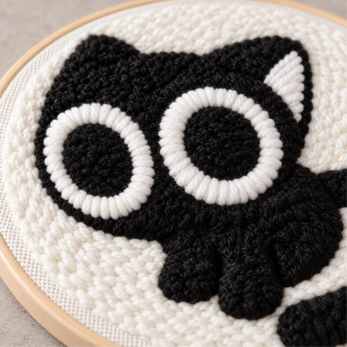 Black Cat Punch Needle Kit