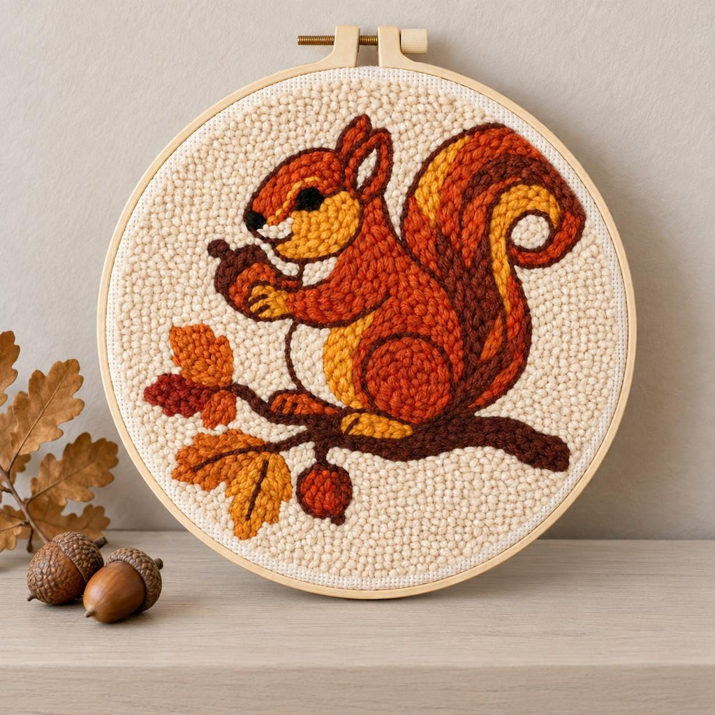 Squirrel Punch Needle Kit