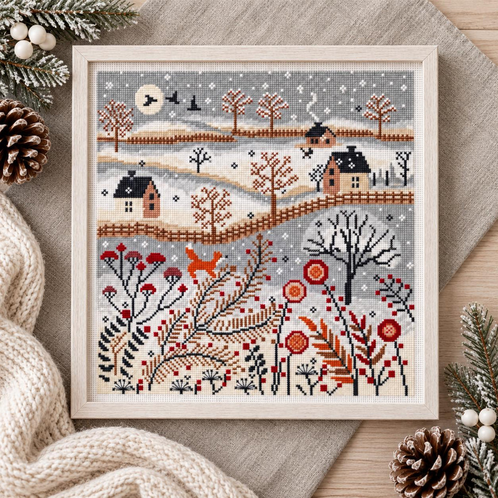 Winter Village Counted Cross Stitch Kit – photo 5