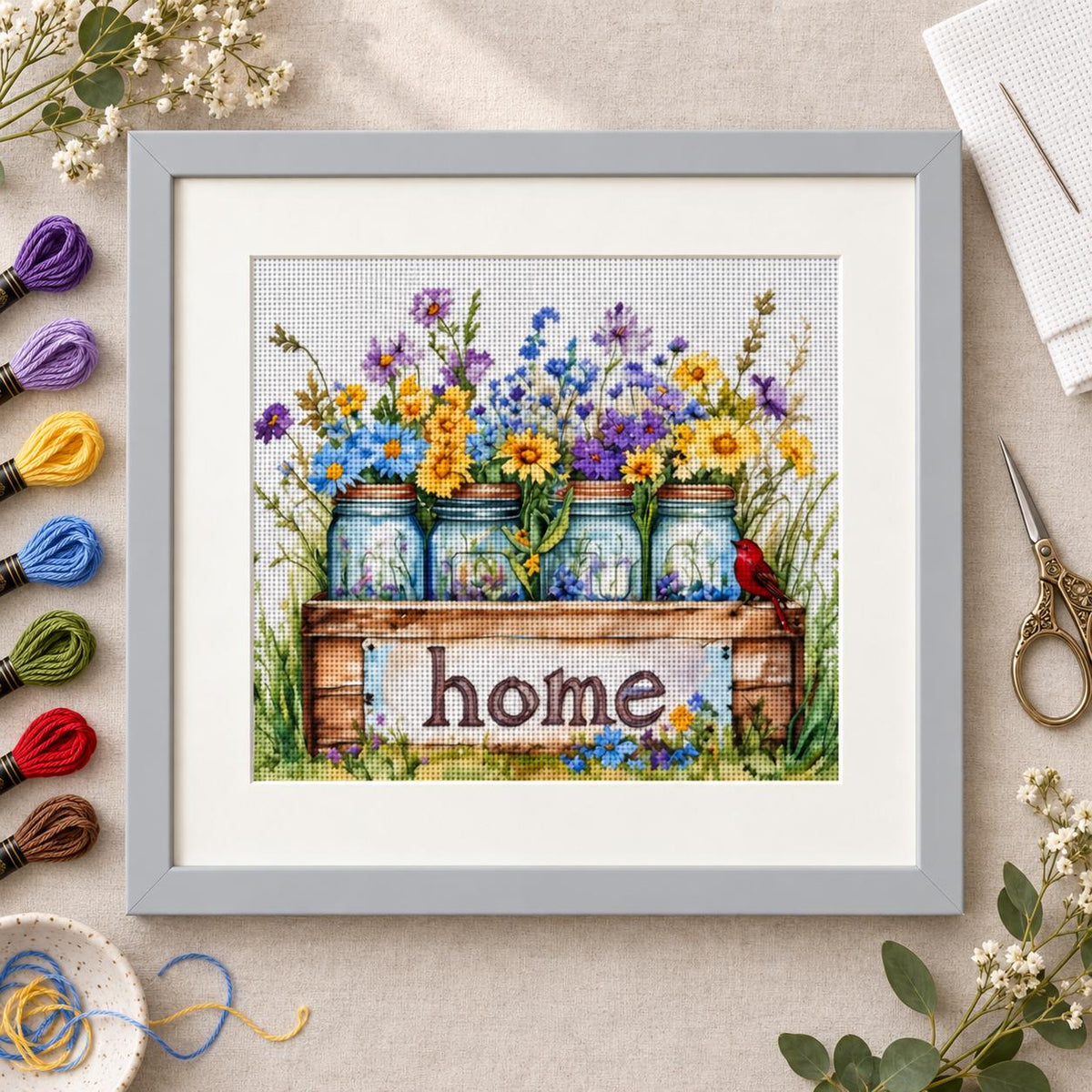Wildflower Cross Stitch Kit – photo 3