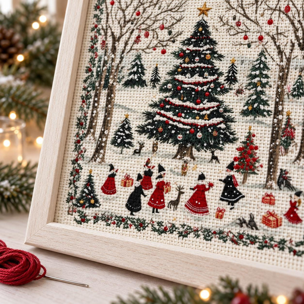 Christmas Tree Stamped Cross Stitch Kit – photo 3