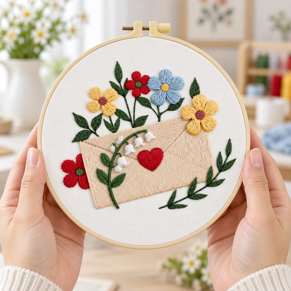 Floral Embroidery Kit for Adults – photo 2