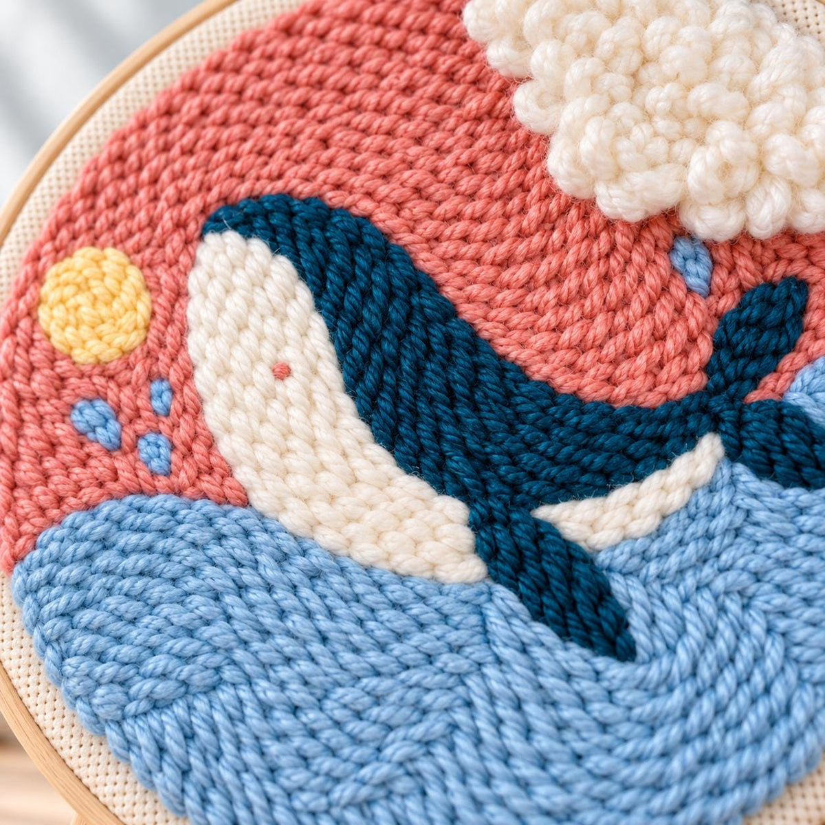 Whale Punch Needle Embroidery Kit – photo 3