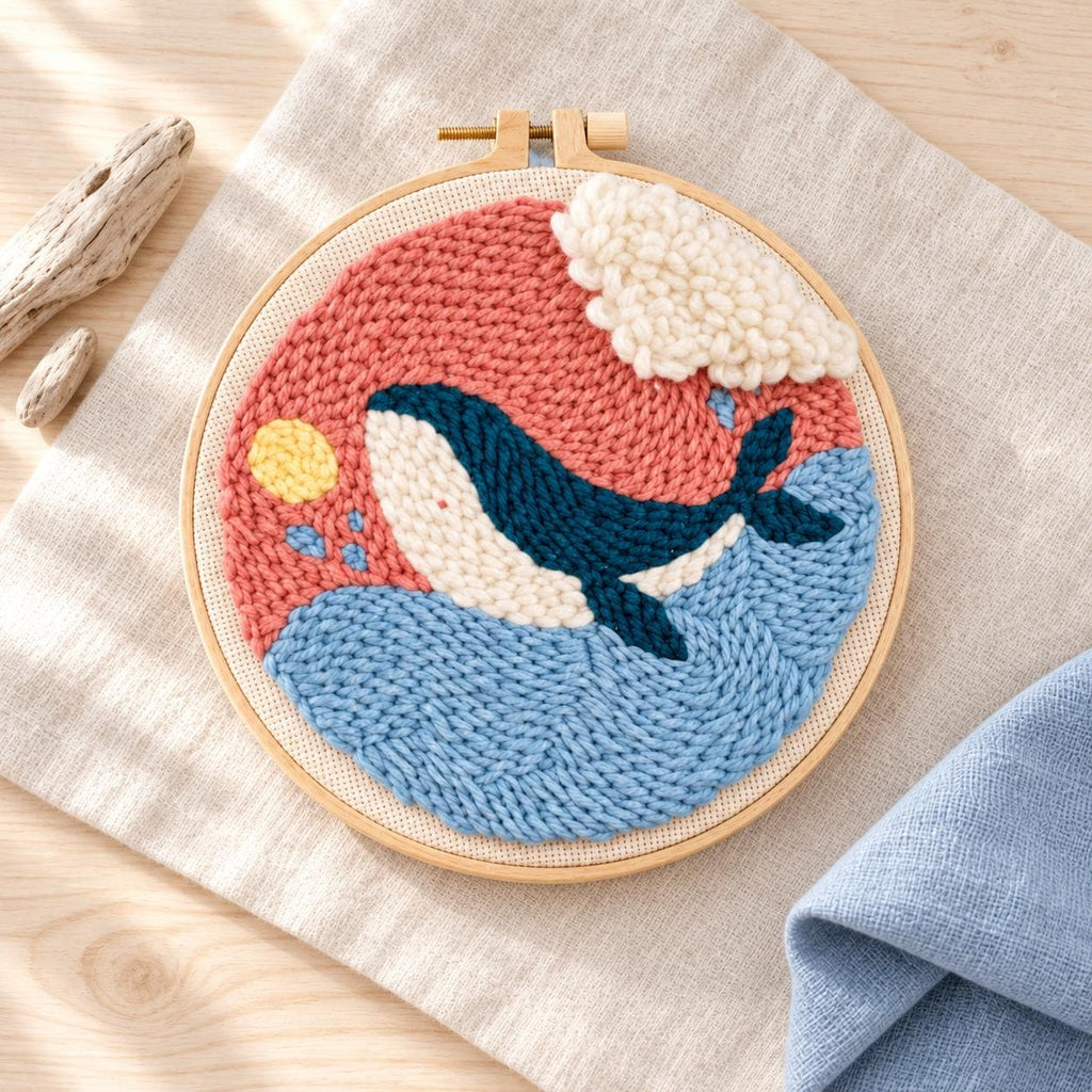 Whale Punch Needle Embroidery Kit – photo 4